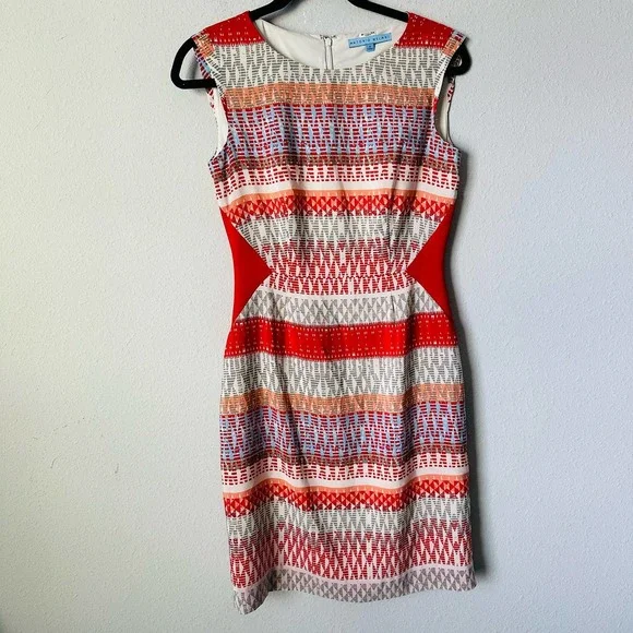 white christmas dresses Coral Aztec Dress – Aster & Main Boutique main image 1